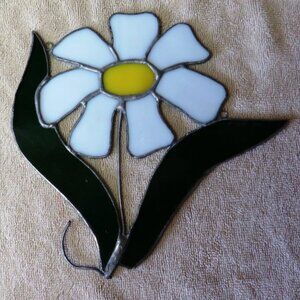 Stained Glass Daisy Suncatcher by The Lighthouse Glass in Three Lakes, Wisconsin